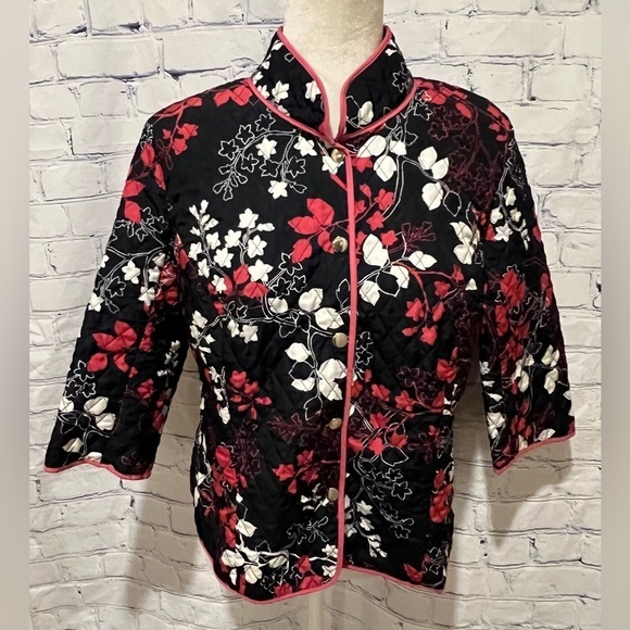 Kim Rogers Signature Quilted Jacket Women Size Medium - Picture 3 of 7